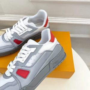 Luxurious <b>Men's</b> Unisex Walking Basketball Lace-Up Shoes Soft All Seasons Designer Sneakers Genuine Leather Casual Shoes - Product Image 2