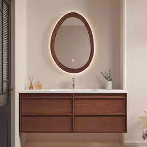 Modern Wash Basin With <b>Mirror</b> <b>Bathroom</b> Vanities Cabinets Wall Mounted Vanity With Plywood Factory <b>Sale</b> - Product Image 1