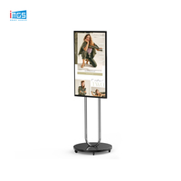 Affichage numérique pour menu de restaurant, écran LCD vertical de 32 à 43 pouces, affichage publicitaire sur pied avec contrôle Wi-Fi