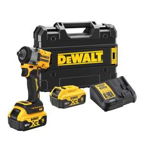 DEWALT-Visseuse à percussion compacte DCF922P2T-QW 18v XR Brushless 1/2 ''DETENT PIN-avec 2 batteries XR Litio 5Ah et chargeur - Product Image 1