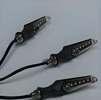 Accessoires de moto, clignotants séquentiels à LED double face, pièces de modification 12V