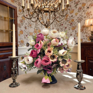 Fabricante al por mayor de plástico artificial de alta calidad <span class=keywords><strong>rosas</strong></span> de terciopelo individuales rojo blanco azul <span class=keywords><strong>rosas</strong></span> de tacto real flores decorativas - Product Image 2