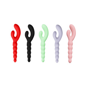 TF004 Anal <b>Silicone</b> Vibrating Beads Pink <b>Liquid</b> <b>Silicone</b> Adult Sex Toy - Product Image 1