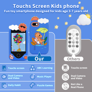 Téléphone intelligent pour enfants, <span class=keywords><strong>jouet</strong></span> pour enfants, téléphone unisexe, appareil photo éducatif intelligent pour enfants, lecteur multimédia, cadeaux d'anniversaire - Product Image 6