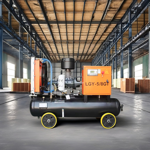 Compresseur à vis lubrifié refroidi par air de 37 kW, stationnaire, 380 V, pour usage en construction - Product Image 1