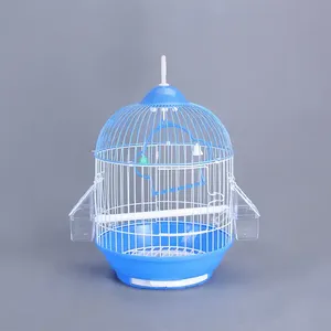 Jaula Redonda para Pájaros con Comedero, Decorativa, Colorida, Colgante, de <span class=keywords><strong>Metal</strong></span>, Casa para Pájaros, Jaula para Loros, Transportín para Pájaros - Product Image 5