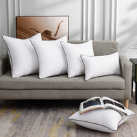 Housse de coussin carrée de luxe personnalisée pour hôtel et maison, avec fermeture éclair dissimulée, anti-allergie, écologique, pour canapé, chambre et salon