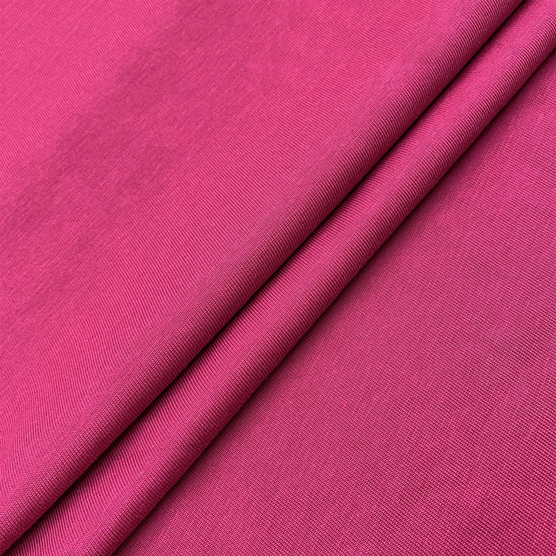 Wholesale Cotton Fabric Rose Sport Viscose Spandex for Underwear Organic Cotton Knit Fabric India Jersey Fabric