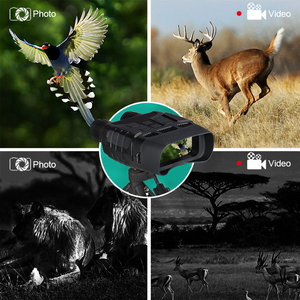Jumelles numériques HD 4X personnalisées en usine avec zoom numérique, vision nocturne et enregistrement, double usage pour l'observation de la faune en extérieur - Product Image 1