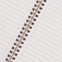 Carnet de notes d'école en spirale Pvin marron = 2.45v ~ 16v 1 Promotion en papier recyclé couverture de livre en cuir bloc-notes imprimé Journal en cuir