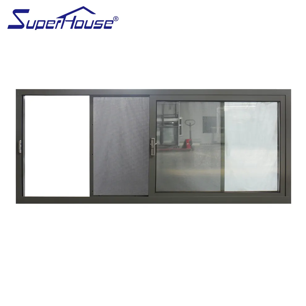 Miami Approved Custom ized Aluminium Schiebefenster Schlag feste Hurricane Fenster und Türen Glass chiebe fenster