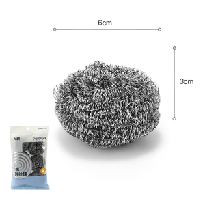 Bán buôn Nhà Bếp Làm sạch SS 410 nồi dây Scrubber scourer dây kim loại bóng bọt biển & cọ rửa miếng đệm - Product Image 5
