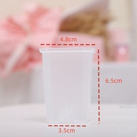Vente en gros de pots en plastique transparents et colorés de petite taille pour semis