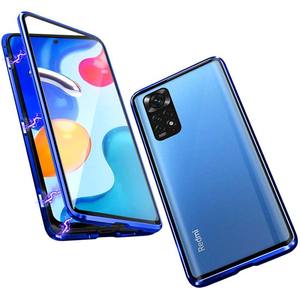 Étui de téléphone en verre trempé double face Absorption magnétique <span class=keywords><strong>Coque</strong></span> en métal Couverture en verre Protection 360° Étuis de téléphone <span class=keywords><strong>pour</strong></span> <span class=keywords><strong>Redmi</strong></span> <span class=keywords><strong>Note</strong></span> <span class=keywords><strong>11</strong></span> - Product Image 1