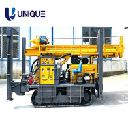 Foreuse hydraulique diesel pour puits d'eau avec boîte de vitesses et roulement, haute efficacité, profondeur 500m