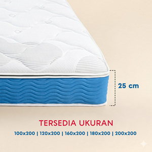 Colchón de resortes ensacados premium con espuma de alta densidad de firmeza media y funda con cremallera lavable para un sueño reparador cada noche. - Product Image 5