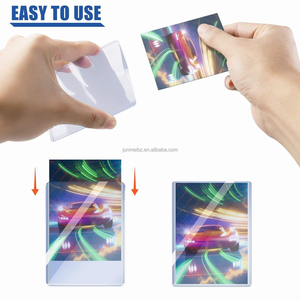 YY 3x4ปกติซองใส่บัตร35pt ผู้ถือพลาสติกสำหรับการซื้อขายการ์ดป้องกันการเล่นเกมทนทานใสมุมสี่เหลี่ยม - Product Image 5
