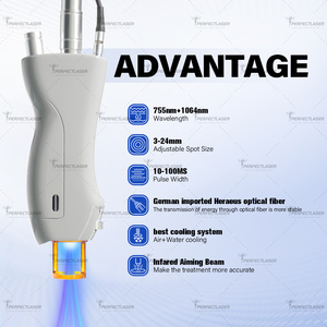 Perfectlaser tẩy lông 2024 alexandrite laser để bán 755 1064nm xung dài gectle alexandrite máy laser chuyên nghiệp - Product Image 2