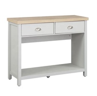 Meuble de salon moderne Bette Home, console grise pour couloir, table de luxe avec 2 tiroirs, armoire de rangement en MDF pour hôtel et villa