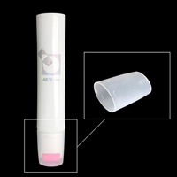 Tubes souples ovales en aluminium/plastique à bille pour mascara, crème contour des yeux, soins de la peau, huile pour cuticules, visage