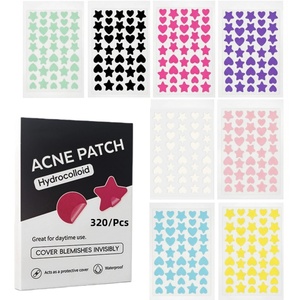 Multi-Shaped Hydrocolloid Acne Patches with Essential Oil Salicylic Acid Centella Asiatica Invisible Vegan Cruelty-Free 24 Dots - Product Image 1