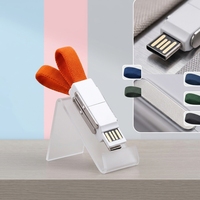 Cable de Carga USB Magnético Multifunción OTG 3 en 1, Mini Llavero, 2A, Banco de Energía para Teléfono Móvil, Escáner para Auto, Impresora IOS