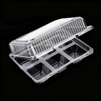Matériaux PP/PE/PET personnalisables utilisés pour les boîtes d'emballage alimentaire en plastique pour le pain, les gâteaux et les biscuits.
