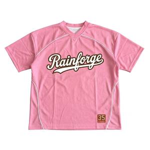 Custom Wholesale High Quality Polyester <b>Mesh</b> Retro Jersey Style Custom Logo Oversized Mens Sporty T <b>Shirt</b> - Product Image 2