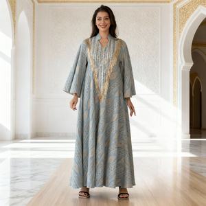 Robe Abaya de Luxe de Haute Qualité, Belle, Élégante, Tendance, Nouveau Style, Personnalisée pour Femmes Musulmanes - Product Image 3