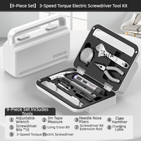 Boîte à outils métallique multifonction pour la maison, kit de réparation de matériel, étanche avec revêtement en acier inoxydable, universel pour électricien quotidien