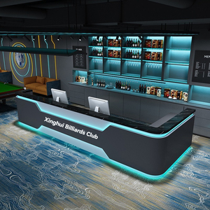 <span class=keywords><strong>Comptoir</strong></span> de bar de style industriel pour salles de billard, cafés e-sport, hôtels, clubs de fitness, bureaux immobiliers - Product Image 1