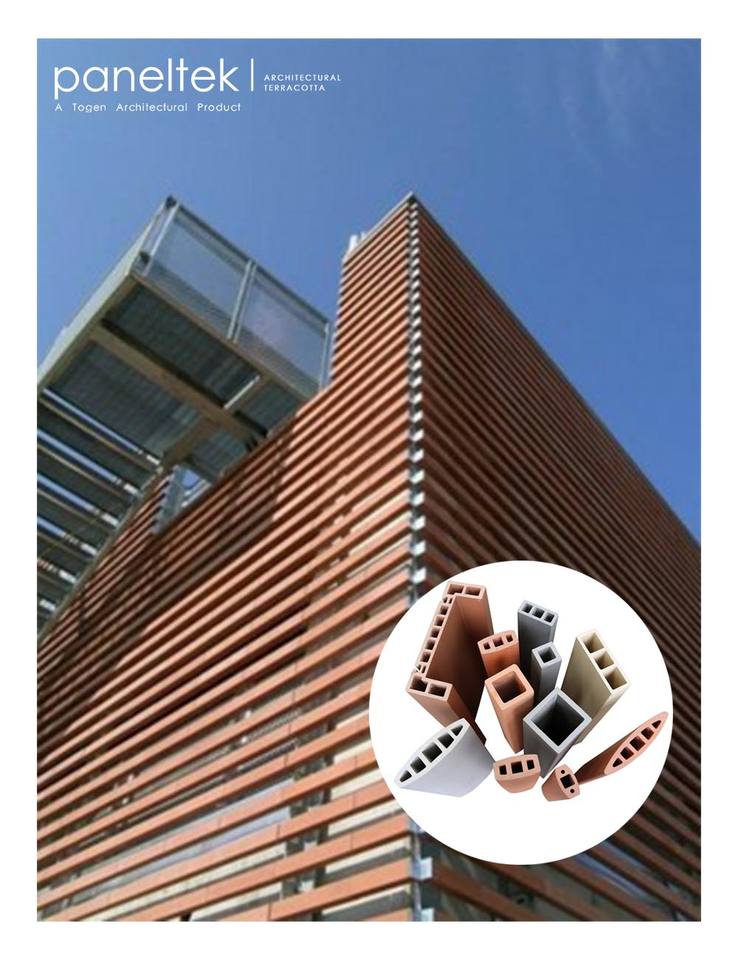 PANELTEK Terracotta Vertical Facade Panel Louver System - Custom Sizes ...