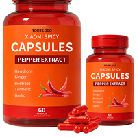 Capsules de poudre de piment contenant divers extraits naturels, améliorent le système immunitaire grâce à des formules végétales avancées