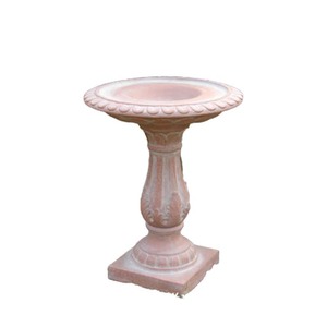 Bain d'oiseaux sur pied en fibre de verre haut de gamme, gris <span class=keywords><strong>vintage</strong></span> traditionnel, pour extérieur, jardin, cour, aménagement paysager et décoration de fête - Product Image 4