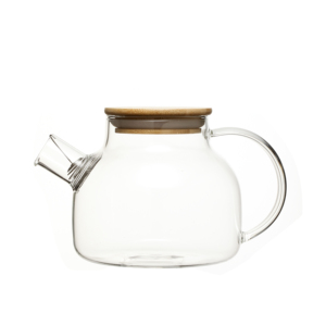 ร้อนขาย500มิลลิลิตร Borosilicate แก้ว<span class=keywords><strong>กา</strong></span>น้ำชาที่มีฝาปิดไม้ไผ่และอุ่น - Product Image 5