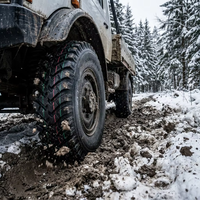 Pneu tout-terrain diagonale K80/M8 18PR 13.00-18 (340-457), anti-crevaison pour camions lourds, mines, neige, foresterie, travaux pétroliers