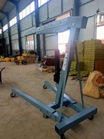 Grue de levage mobile pliable pour camion, 2 tonnes, 3 tonnes, grue de levage manuelle hydraulique pour atelier