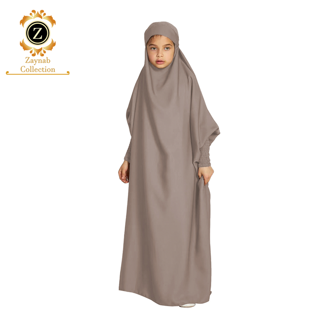 Zaynab Kids Jilbab Women Muslim Dresses Jilbab Oman Frauen Muslimisches Ankara Dress African Khimar Women Muslim Dress Jilbab