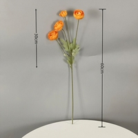 Bouquet de 4 roses artificielles en soie, arrangement floral, fleurs artificielles pour mariage, décoration de la maison, hôtel