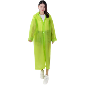 Impermeable ligero de salida de fábrica personalizado diferentes colores EVA impermeable para adultos ropa impermeable al aire libre - Product Image 1