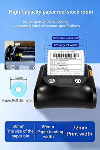 <span class=keywords><strong>Imprimante</strong></span> thermique de codes-barres Wi-Fi de bureau, <span class=keywords><strong>imprimante</strong></span> d'étiquettes d'expédition sans fil <span class=keywords><strong>AirPrint</strong></span> avec étiquettes de reçu en stock - Product Image 4