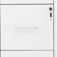 Armoire de classement verticale en acier laminé à froid, 3 tiroirs verrouillables, armoire de rangement métallique pour usage de bureau