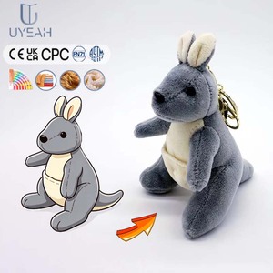 UYEAH OEM/ODM Peluches Mignonnes <span class=keywords><strong>Kangourou</strong></span> Personnalisées, Petites Peluches Douces, Jouets en Peluche Personnalisés, Poupées Animaux en Peluche de Petite Taille - Product Image 1