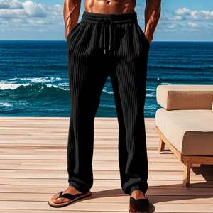 Pantalon en cachemire à tricotage en <span class=keywords><strong>maille</strong></span> rasée pour femme, confort ultime - Product Image 5