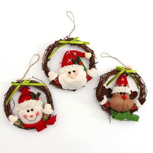 Décorations de Noël 2026 très populaires : Poupées Père Noël, Bonhommes de neige, Cerfs pour couronnes, anneaux en rotin et décorations d'arbres de Noël - Product Image 1