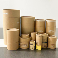 Bougies cylindre emballage papier boîte impression cylindre tube emballage boîte biodégradable carton bouteille papier tube