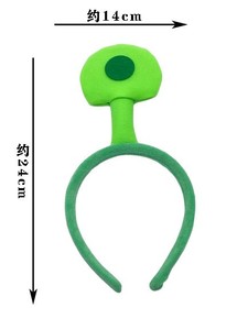 Halloween Alien Cosplay Costume Accessory Green Baby Yoda <strong>Ears</strong> Headband Plush Bat Shape Unisex - Product Image 6