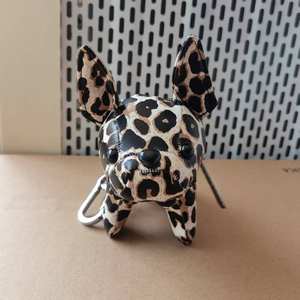 Porte-clés en cuir de designer pour bouledogue français multicolore à la mode, pendentif pour sac à dos, vêtements, bijoux, accessoires - Product Image 6