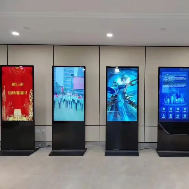 Advertising Player 32 43 55 65 75 85 Inch Lcd Digital Signage 4K Smart Poster Kiosk Indoor Touch Screen Floor Standing  Machine