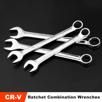 6-32mm outils à main clé à douille jeu de clés à cliquet tête flexible ensemble de clés à cliquet Kits de clés à bout combiné